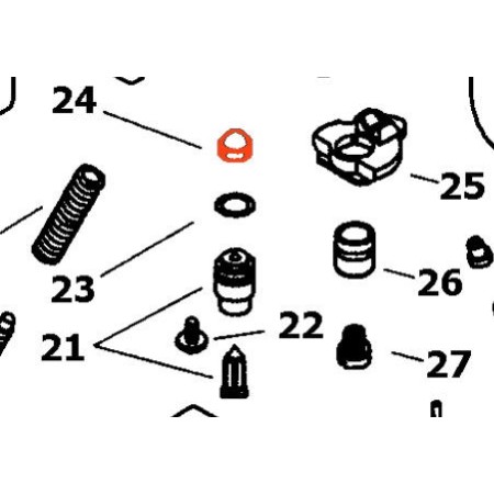VM18/233 - Carburateur - Filtre de siege de pointeau  -