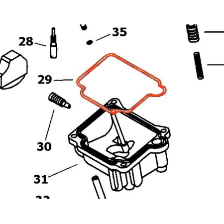 Service Moto Pieces|Carburateur - Joint de cuve -  616-94012|Joint de cuve|9,90 €