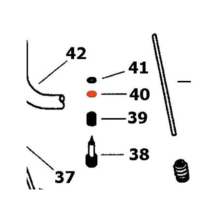 40 - Vis de ralenti - Rondelle - VM12/33 - 13291-299-00