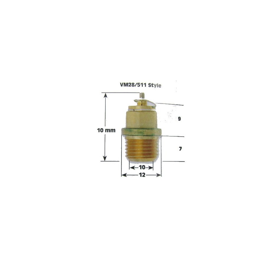 Service Moto Pieces|Carburateur - Siege + Pointeau - ø 10 mm - ø2.80 - 13370-37400 - N133200|Pointeau - siege|12,90 €