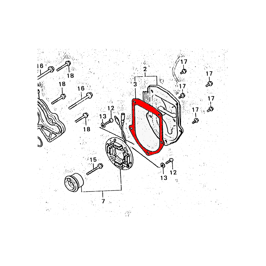 Service Moto Pieces|Sonde - Temperature - joint 12.5 x1.40 mm|Joint - Carter|2,72 €