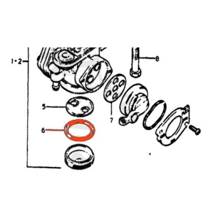 Robinet essence - joint torique - 44346-31050