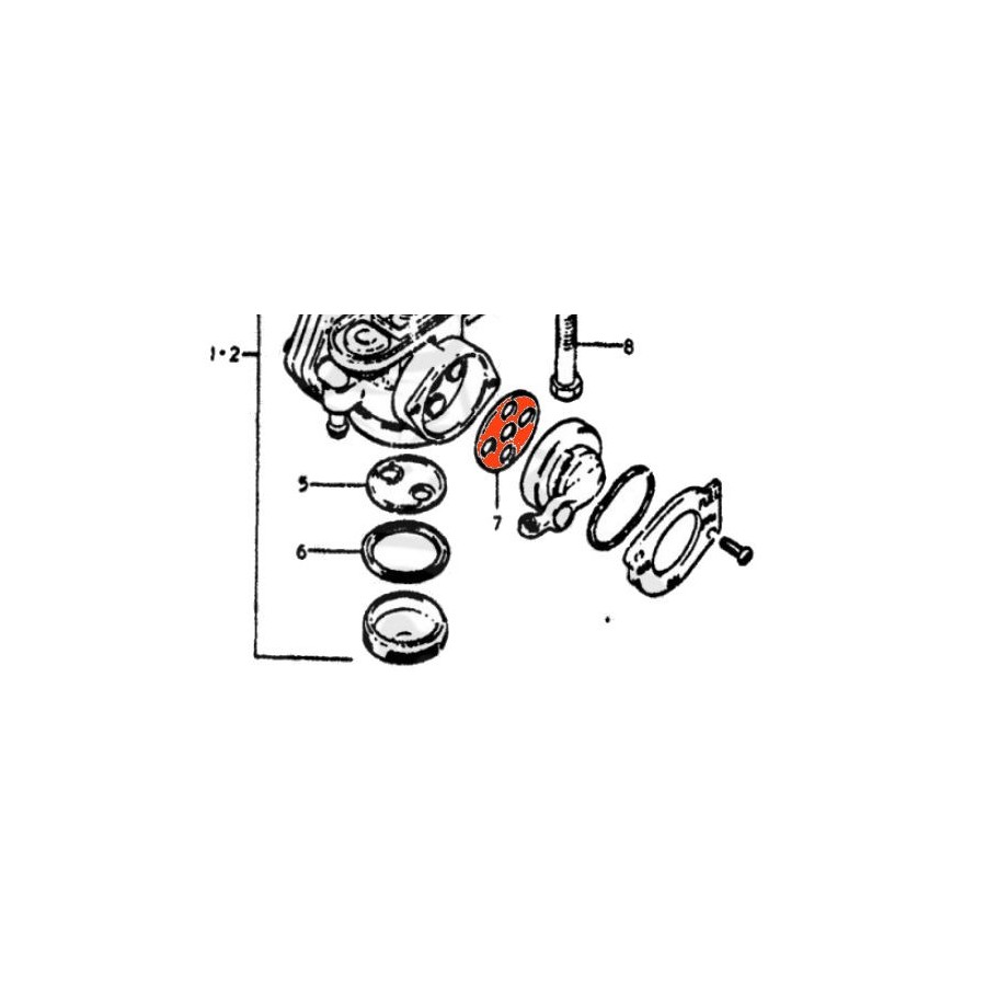 Service Moto Pieces|Robinet essence - joint de robinet - ø 29mm - GT380 - ... - GS550 - ... - GS1000 - 44341-33150|Reservoir - robinet|2,70 €