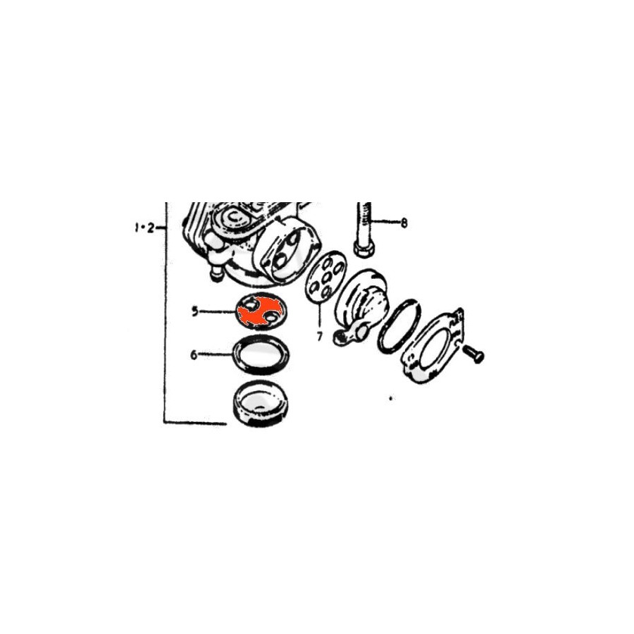 Service Moto Pieces|Moteur - Pochette joint a levre -  Kit joint Spy - VT500C - VT500C|pochette spy|17,20 €