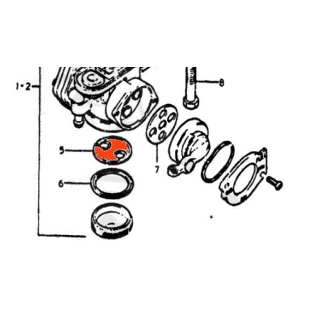 Service Moto Pieces|Robinet essence - Filtre - crepine de robinet - 44344-31050|1973 - GT380|15,90 €