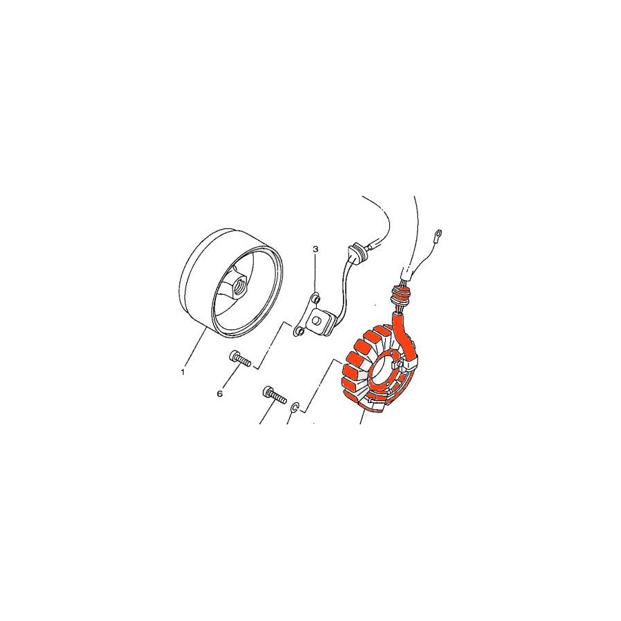 Service Moto Pieces|Alternateur - Stator - XV535 - 1988-1994|alternateur|164,00 €