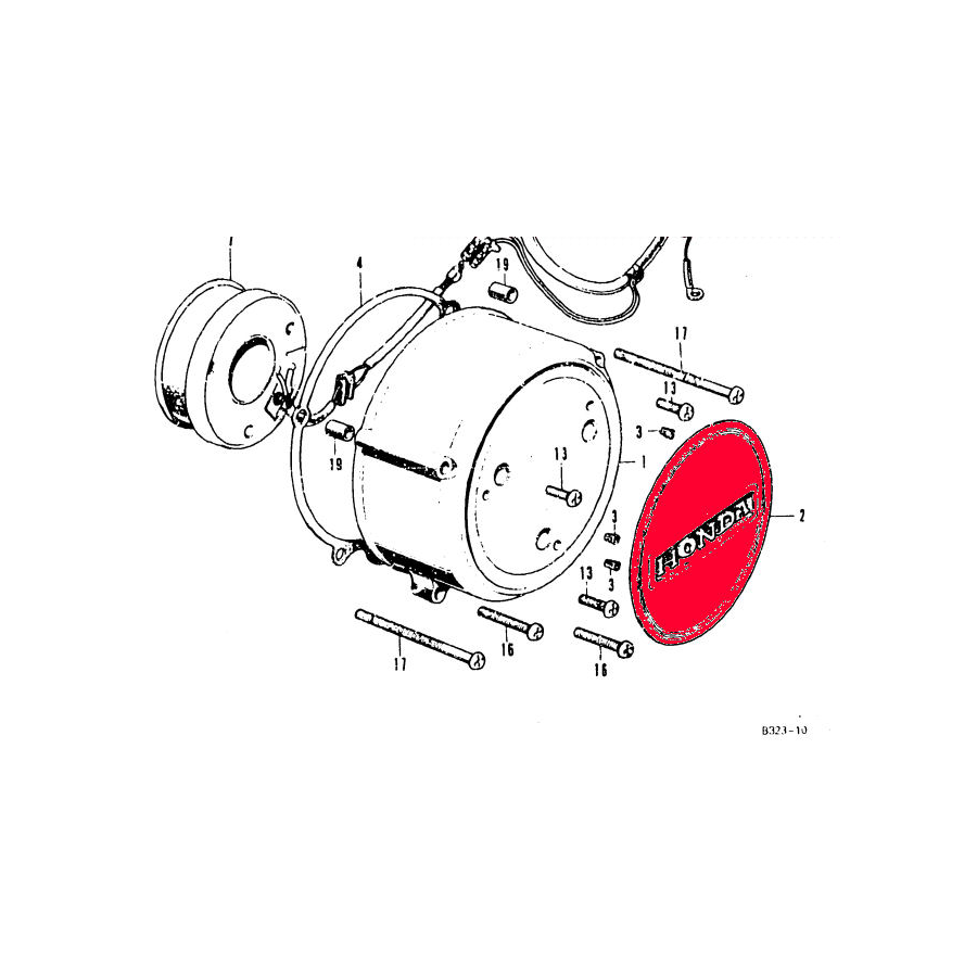 Service Moto Pieces|Carter lateraux - Embleme 500 Four - logo|Cache lateral|42,10 €