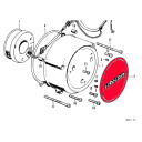 Moteur - Alternateur - plaque de protection - CB500-550K - 