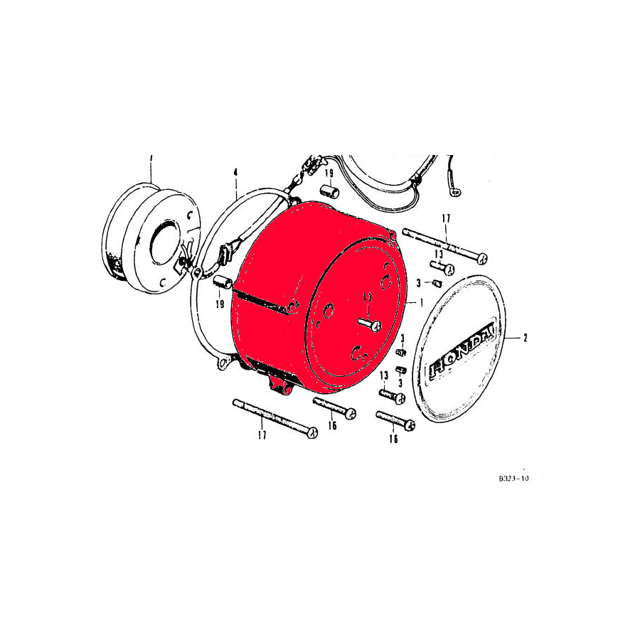 Service Moto Pieces|Guidon - Pontet - inferieur - (x1) - CB450K|Produit -999 - Plus disponible|44,00 €