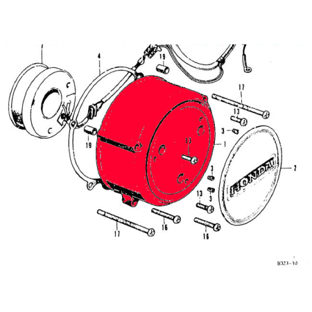 Moteur - Alternateur - carter - CB500K - CB550K