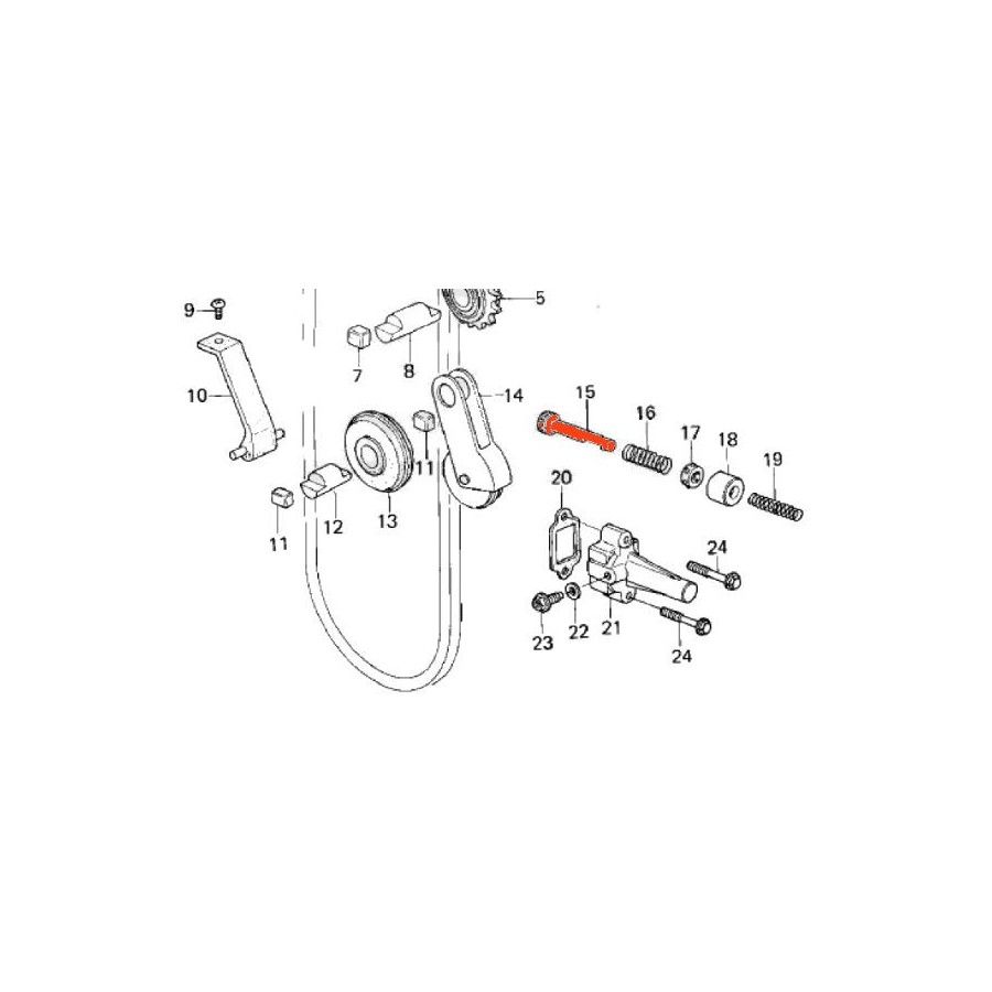 Service Moto Pieces|Distribution - Poussoir - 13116-1008|Distribution|79,90 €