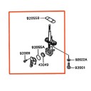 Robinet essence - Kawasaki - KMX125 - 55mm - 51023-1354 / 51023-0724