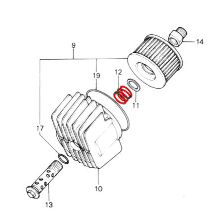 Service Moto Pieces|Filtre a Huile - Ressort de vis|Joint - Carter|6,90 €