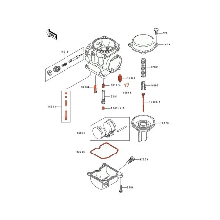 Service Moto Pieces|Carburateur - kit de reparation - EN500 - (EN500..) - 1990-2003|Kit Kawasaki|59,90 €