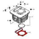Moteur - Joint d'embase - XL500 