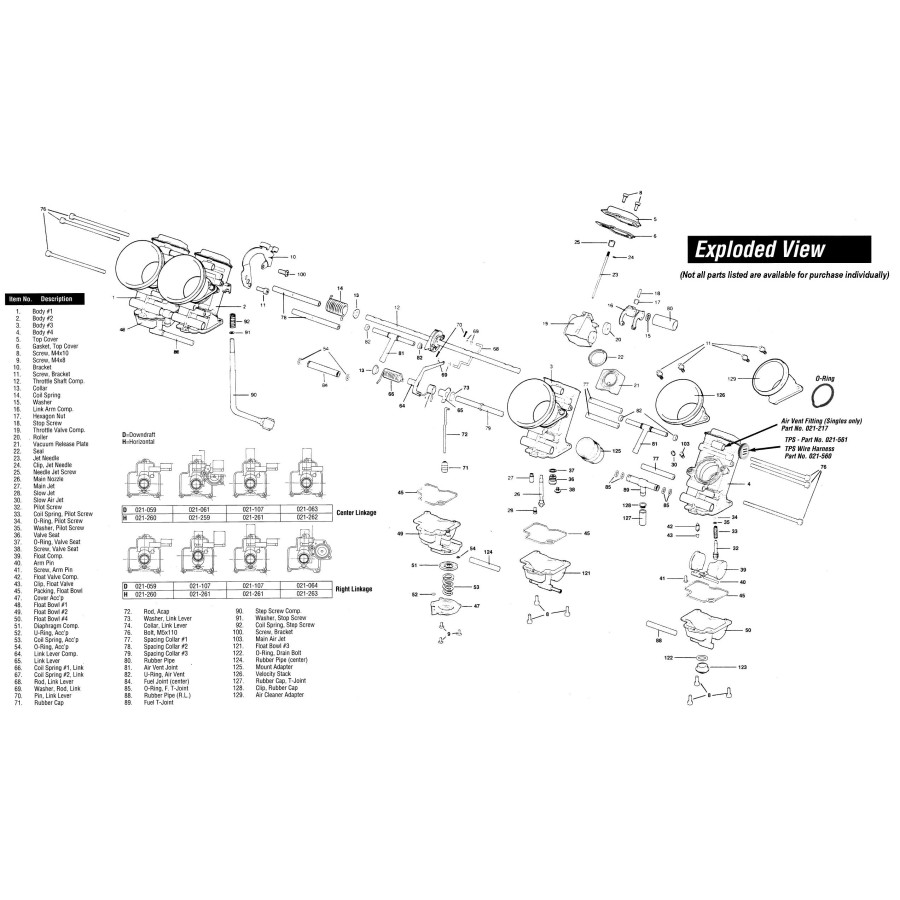 Service Moto Pieces|Carburateur - FCR - CR - bouchon de Cuve - 018-662|Rampe inclinee|11,33 €