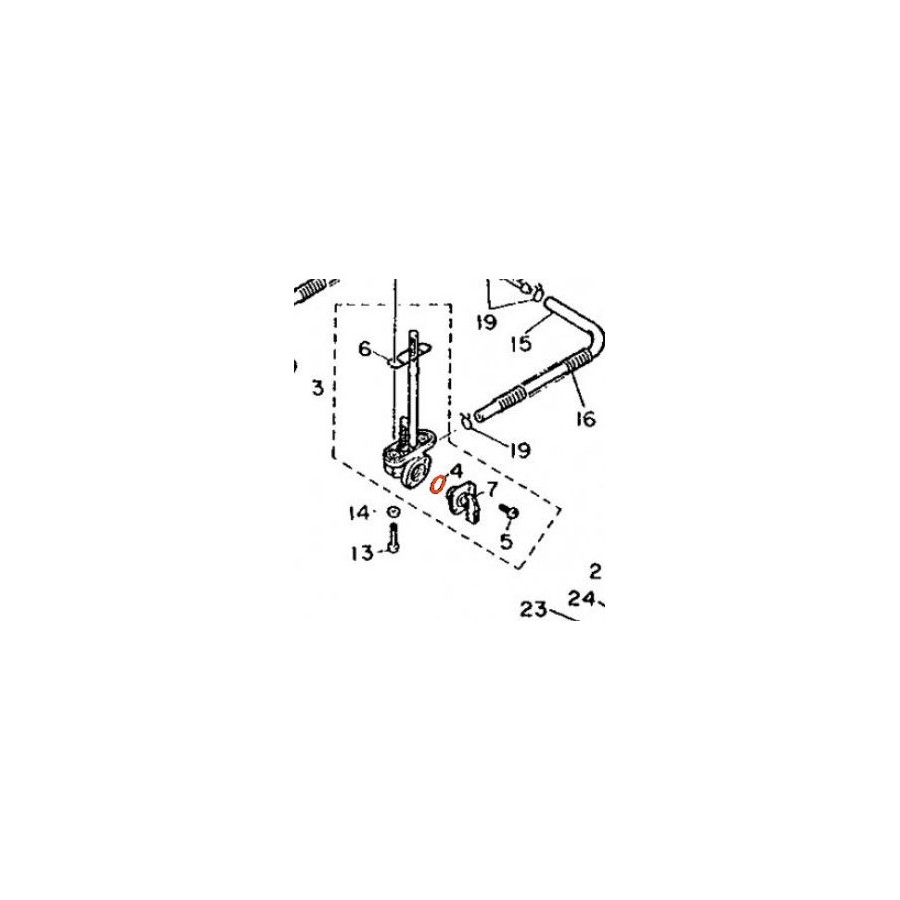 Robinet - joint de rotation robinet - 3AJ-24534-01 - XT600z - ....