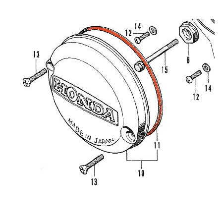 Allumage - Joint de carter -  CB350 - CB400 - CB500 - CB550 - CB750 Four