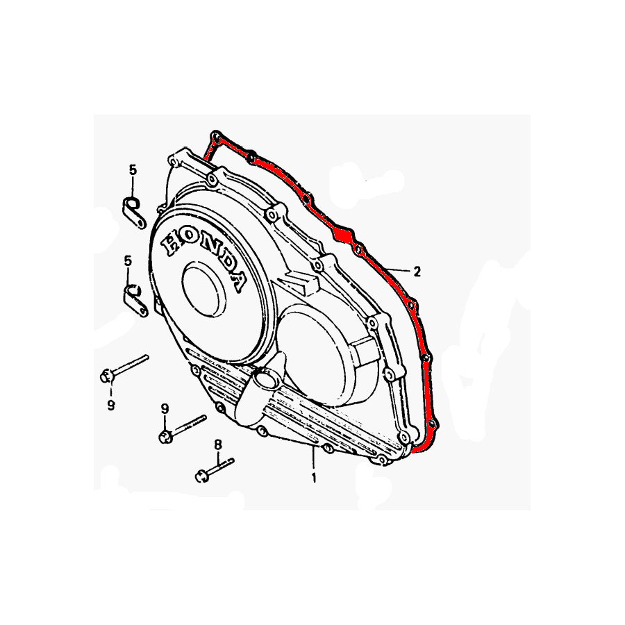 Service Moto Pieces|Carter Embrayage - Couvercle - CB 750 Four|joint carter|85,90 €