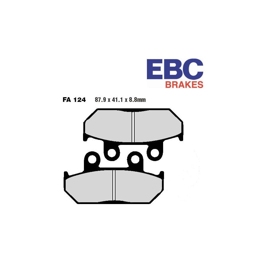 Service Moto Pieces|Frein - Jeu de Plaquettes - Droite - EBC EXTREME PRO - EPFA-231-HH|Plaquette|61,20 €