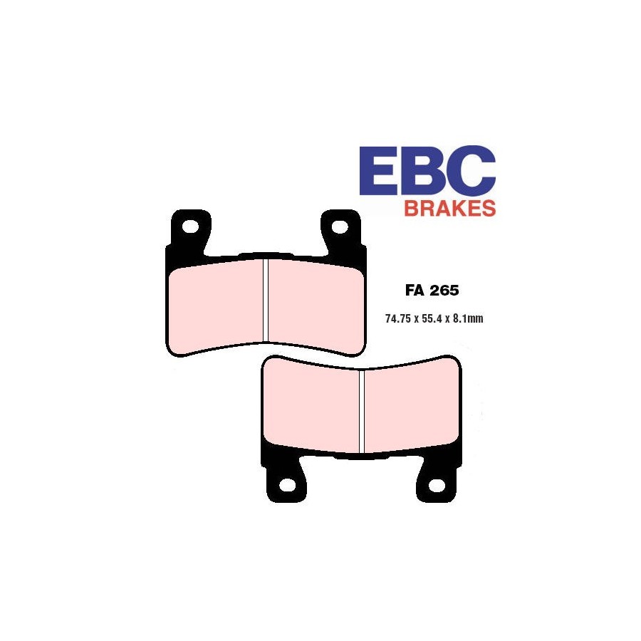 Service Moto Pieces|Frein - Jeu de Plaquettes - EBC - Metal fritté - Hypersport - FA-085-HH|Plaquette|44,40 €