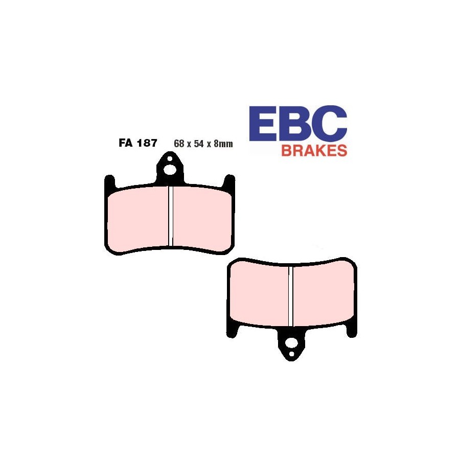 Service Moto Pieces|Frein - Jeu de Plaquettes - EBC - Metal fritté - Hypersport - FA-085-HH|Plaquette|44,40 €