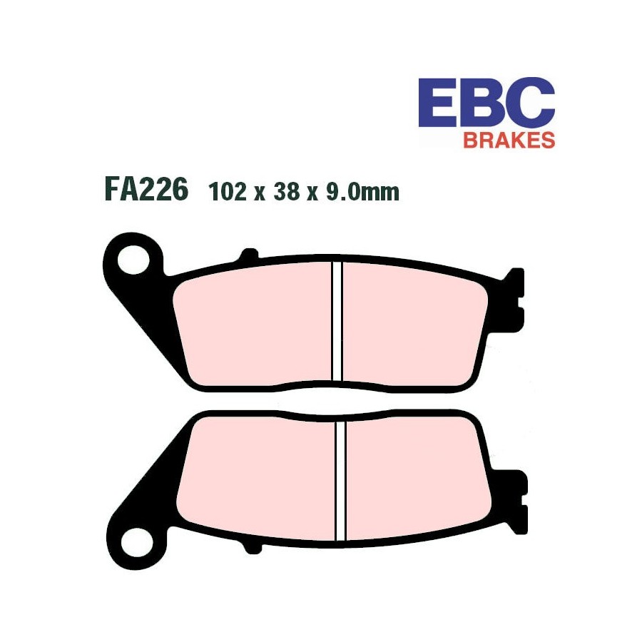 Service Moto Pieces|Frein - Jeu de Plaquettes - EBC - semi-frittée - FA068V - Kawasaki|Plaquette|34,50 €