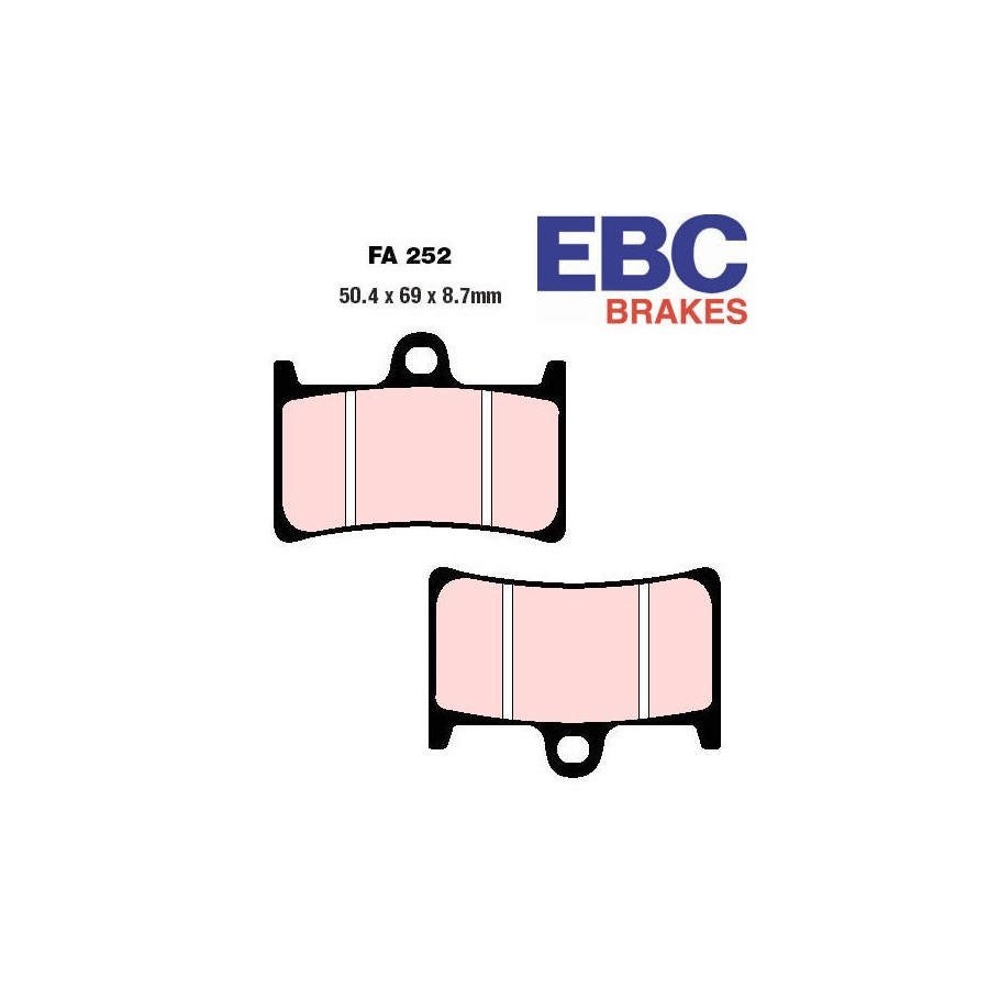 Frein - Jeu de Plaquettes - EBC - Synthetic - FA252-HH