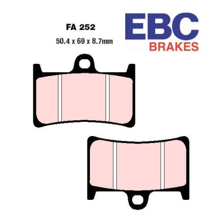 Frein - Jeu de Plaquettes - EBC - Synthetic - FA252-HH