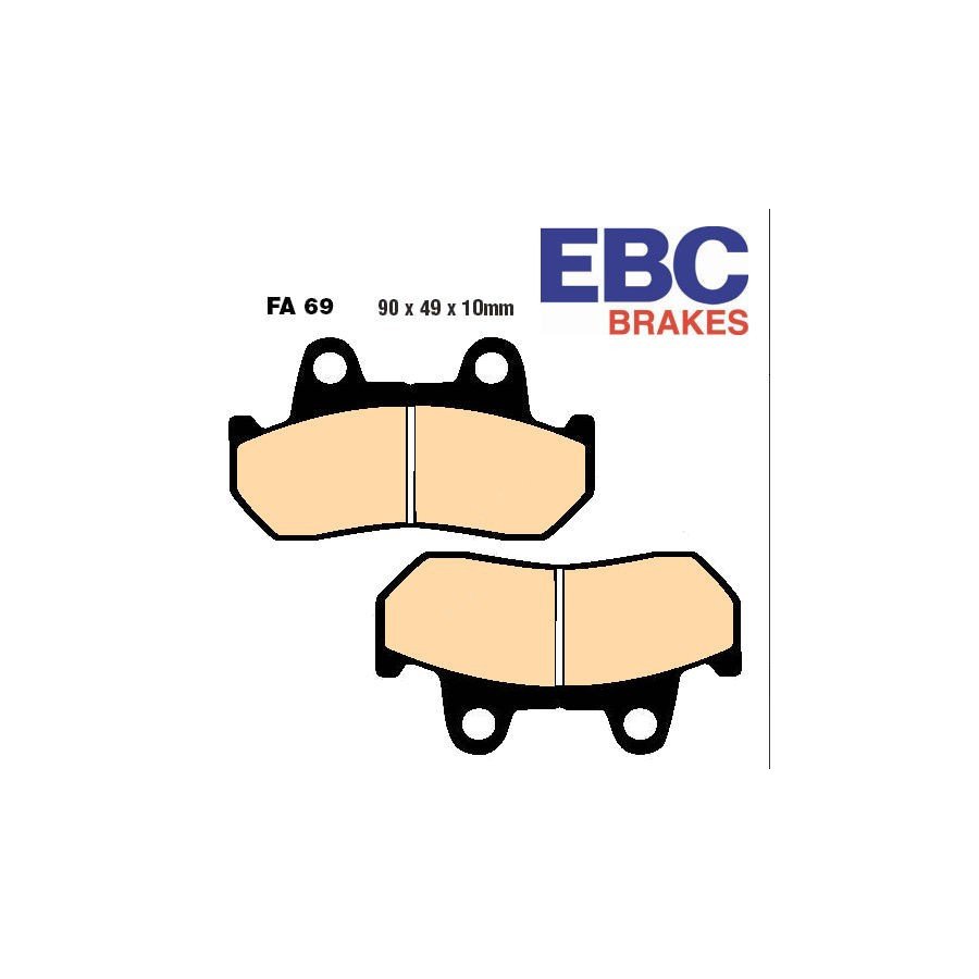 Frein - Jeu de Plaquettes - EBC - semi-frittée - FA-069V