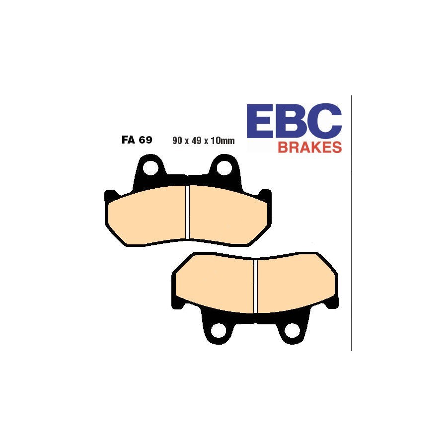 Service Moto Pieces|Frein - Jeu de Plaquettes - EBC - Std - FA068 - Kawasaki|Plaquette|29,90 €