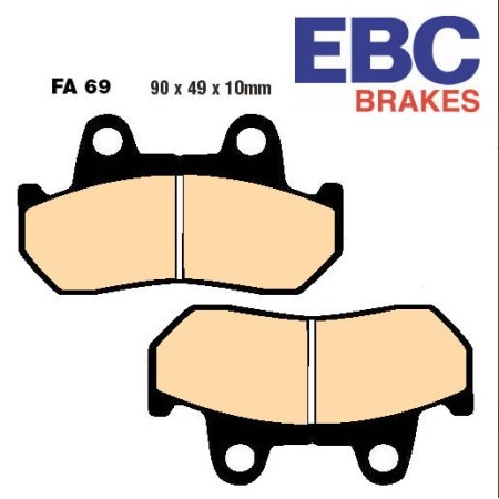 Frein - Jeu de Plaquettes - EBC - semi-frittée - FA-069V