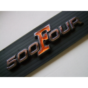 Carter lateraux - Embleme 500 Four - logo