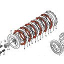 Embrayage - Disque garni - (x1) - HONDA  - CX500