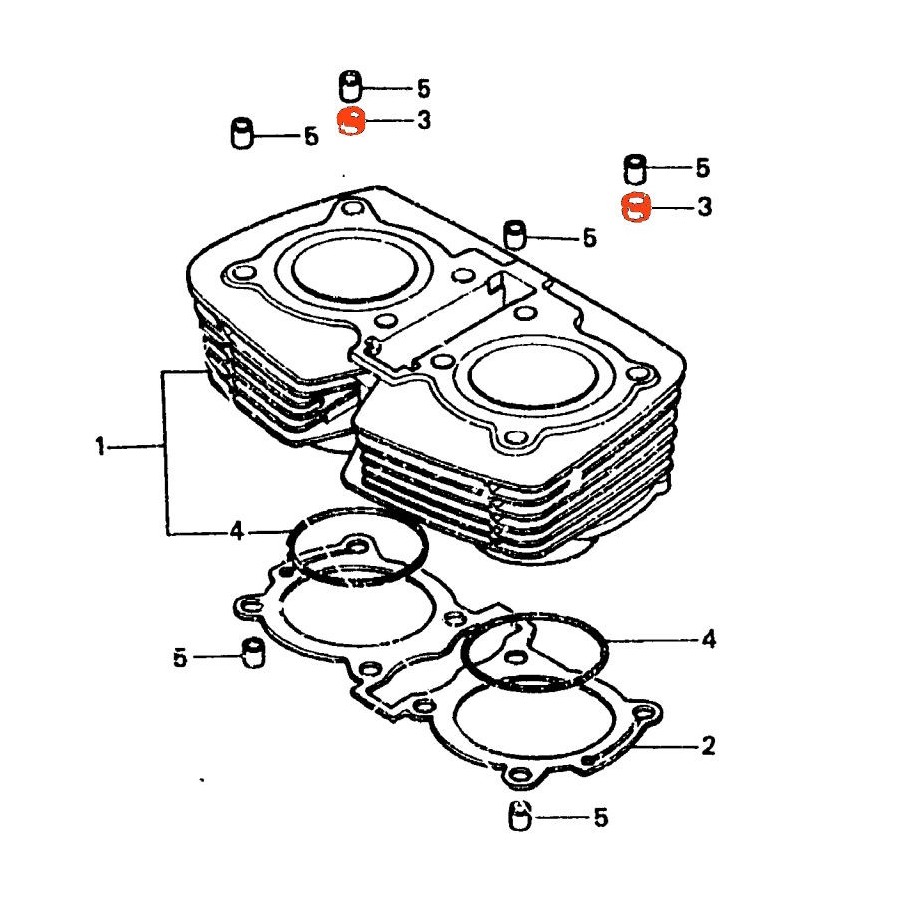 Service Moto Pieces|Allumage - joint de carter - CB250K - CB350K|Joint - Carter|2,40 €