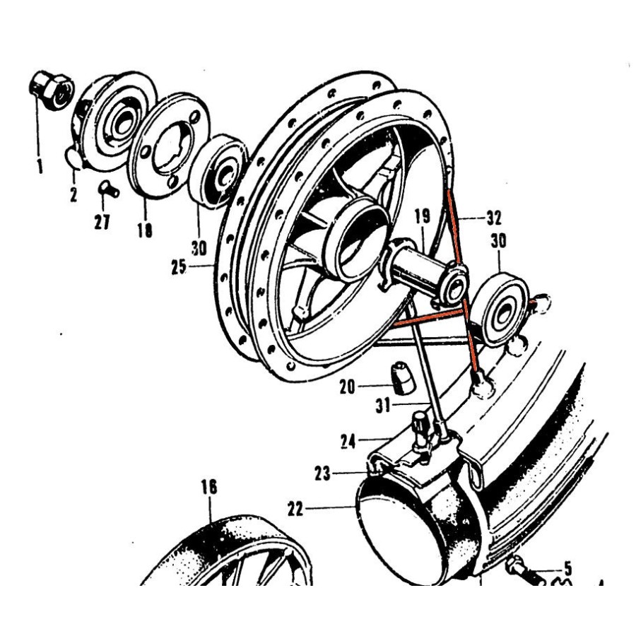 Service Moto Pieces|Moteur - Joint a levre (spy) - ø17x29x7mm|1965-1968 - CB450 K0|7,50 €