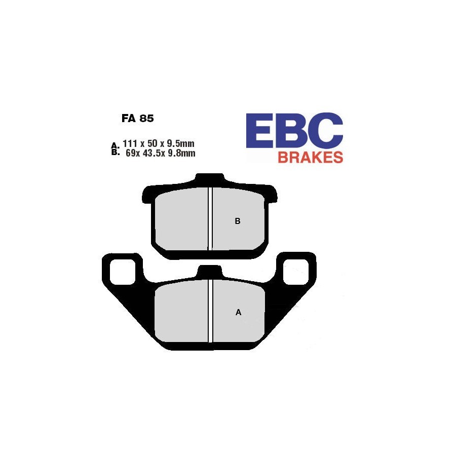 Service Moto Pieces|Frein - Jeu de Plaquettes - Standard - EBC - FA-085|Plaquette|29,90 €