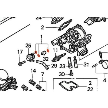 Carburateur - Joint de Pompe de reprise - GL1500 - VF750 - VFR750 - ...