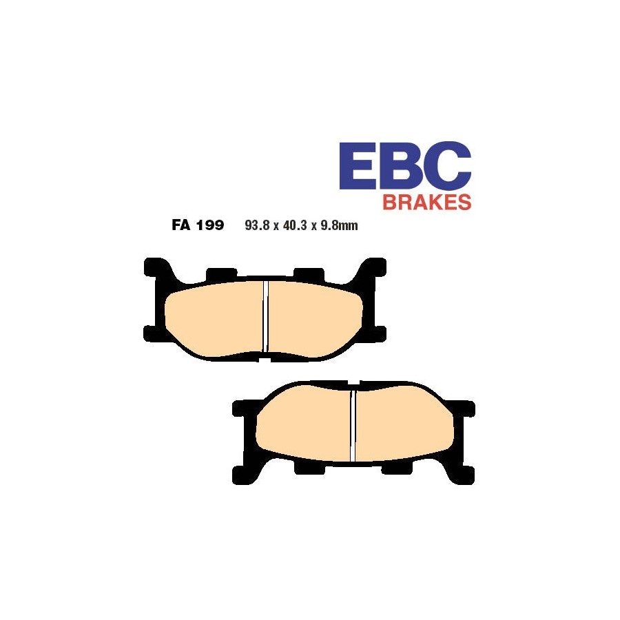 Service Moto Pieces|Frein - Jeu de Plaquettes - EBC - FA063 - Std - Organic|Plaquette|29,90 €