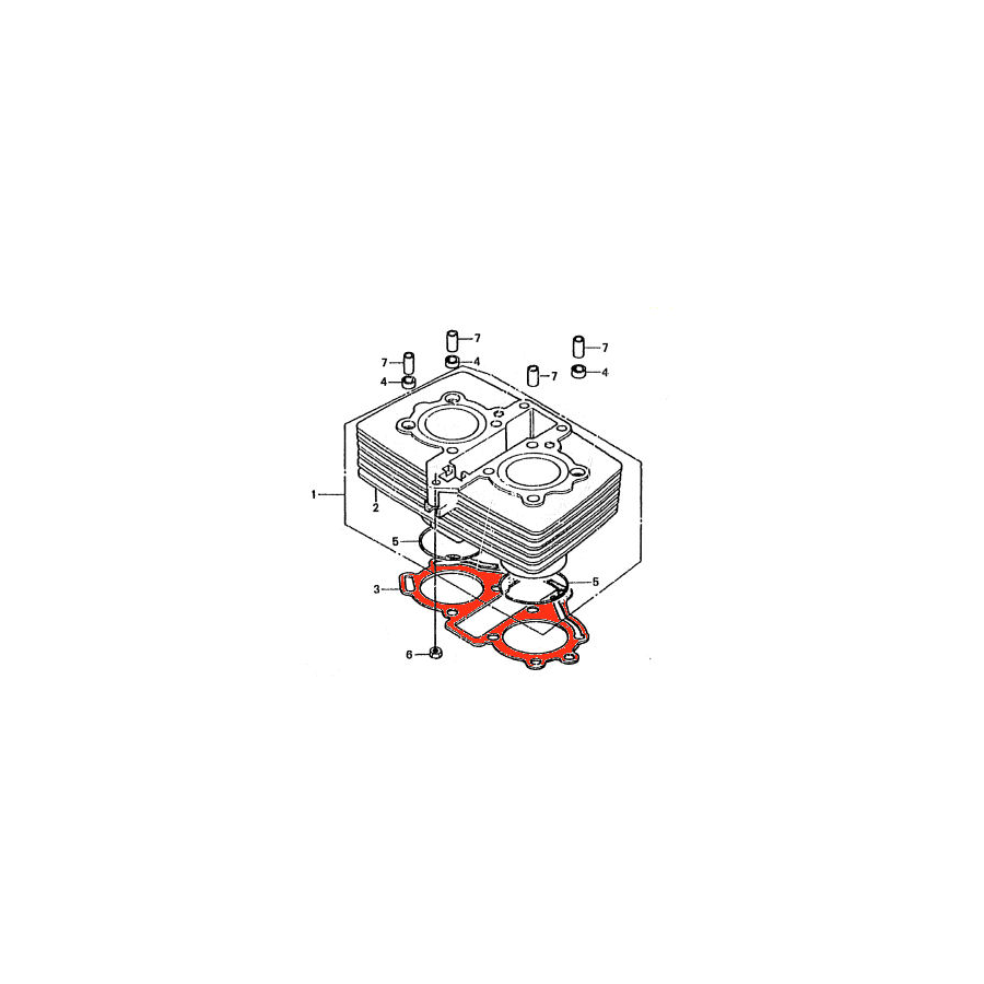 Moteur - Joint d'embase - CM125 - CM185 - CB125T - CM200/250...