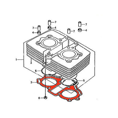 Moteur - Joint d'embase - CM125 - CM185 - CB125T - CM200/250...