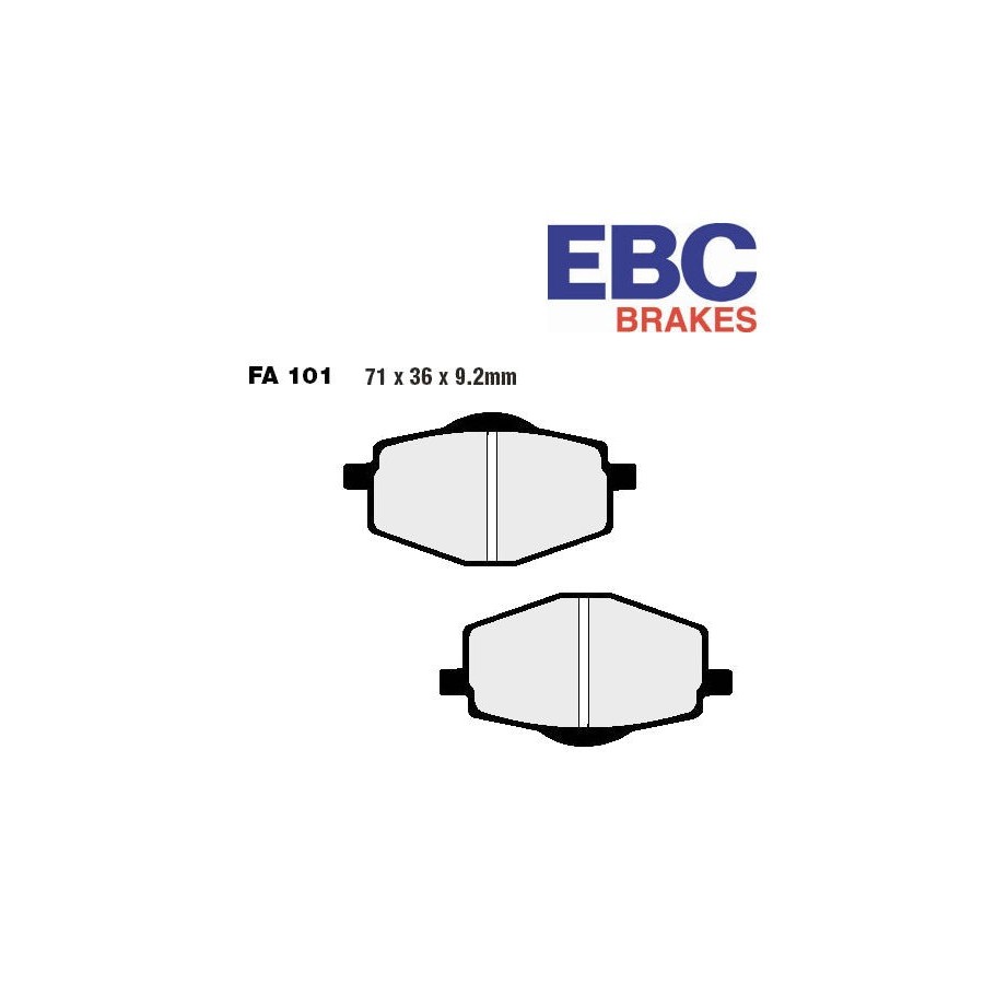 Service Moto Pieces|Frein - Jeu de Plaquettes - EBC - FA185 - EPFA - frittee|Plaquette|44,40 €