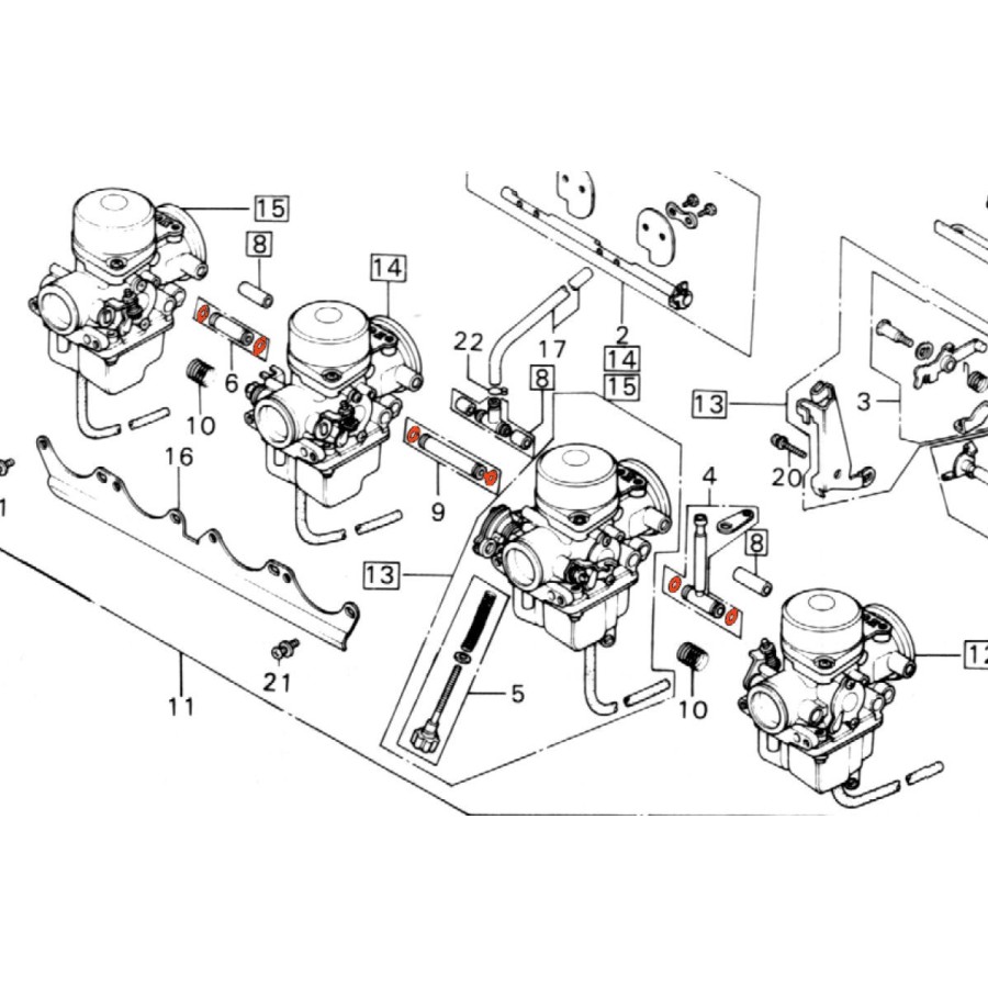 Service Moto Pieces|Carburateur - Joint torique - ø 9.00 x1.00mm - (x1)|Joint Torique|1,02 €