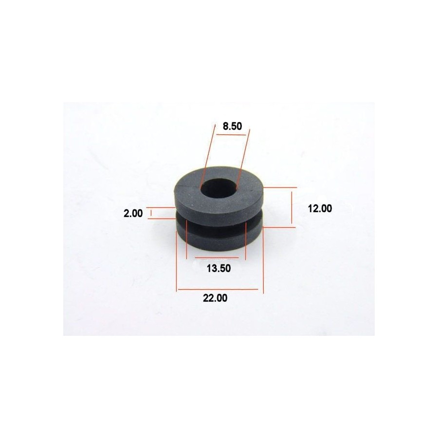 Silent-Bloc - rond - ø 8.50 x13.50 x22 - Ep : 2.00