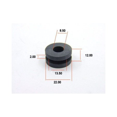 Silent-Bloc - rond - ø 8.50 x12 x22 - Ep : 2.00