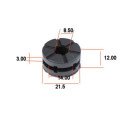 Silent-Bloc - rond - ø 8.50 x12 x21.5 - Ep : 3.00