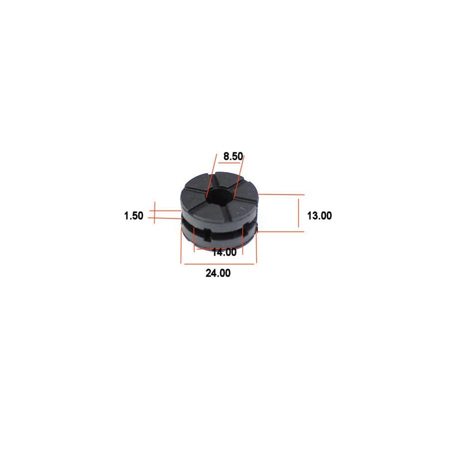 Silent-Bloc - rond - ø 8.50 x13.5 x21.5 - Ep : 3.00