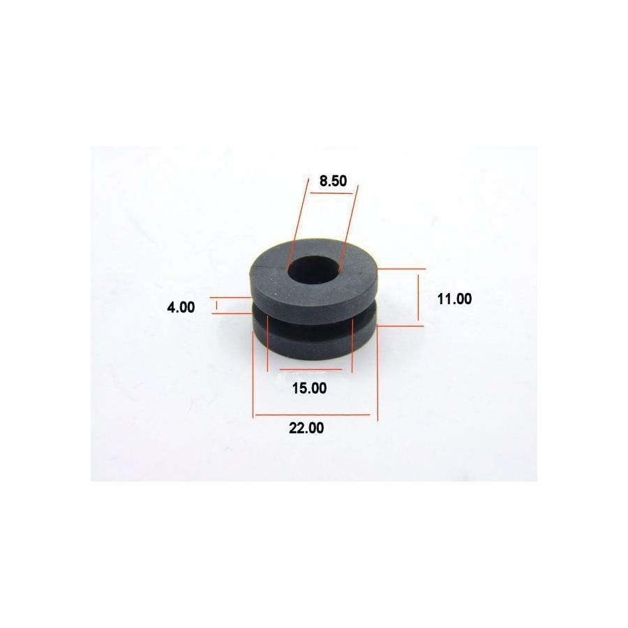 Silent-Bloc - rond - ø 8.50 x15 x22 mm - Ht 4.00