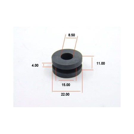 Silent-Bloc - rond - ø 8.50 x15 x22 mm - Ht 4.00
