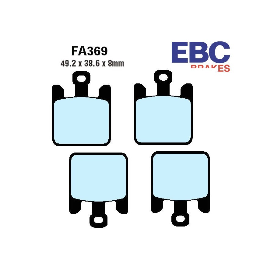 Frein - Plaquette - EBC EXTREME PRO - EPFA-369-HH - ZX-6R - ZX-10R - ZX-12R - 2003-2006